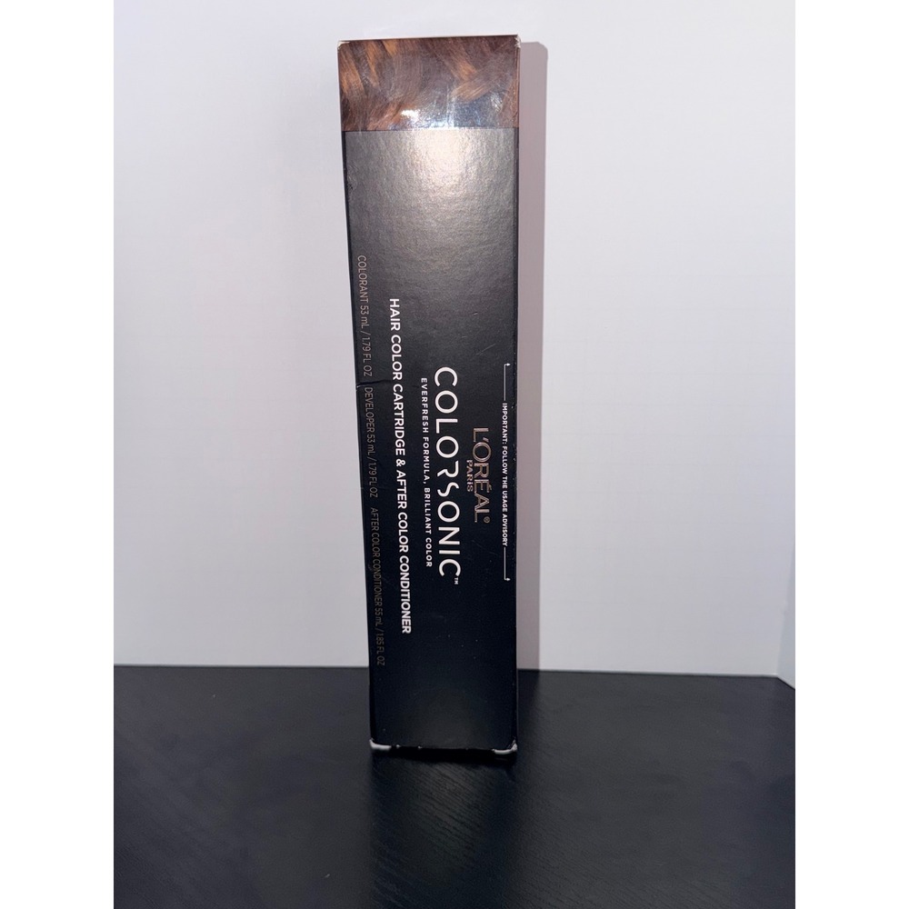 L'Oreal Paris Colorsonic Hair Color Cartridge Brown Permanent Gray Coverage NEW